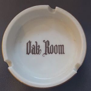 Vintage New York City Plaza Hotel Oak Room Ash Tray